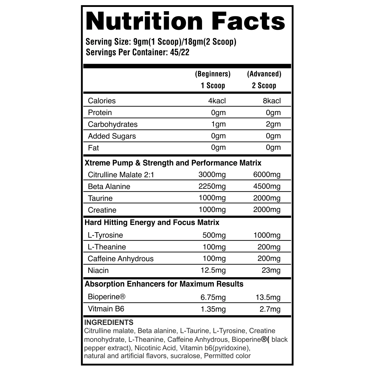 THE BIG DADDY XTREME 1.0 The OG PREWORKOUT by BLACK BEAST - Image 3