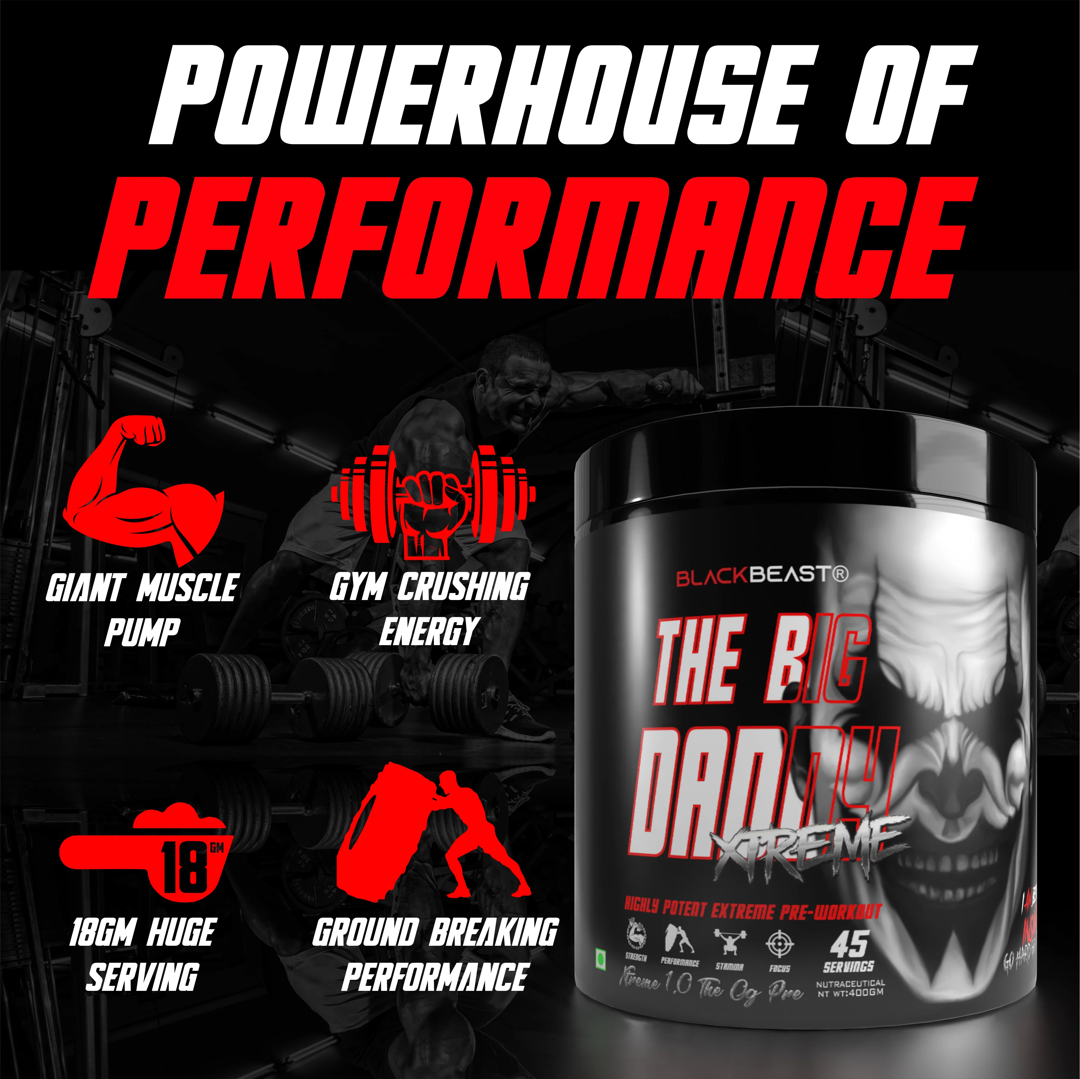 THE BIG DADDY XTREME 1.0 The OG PREWORKOUT by BLACK BEAST - Image 4